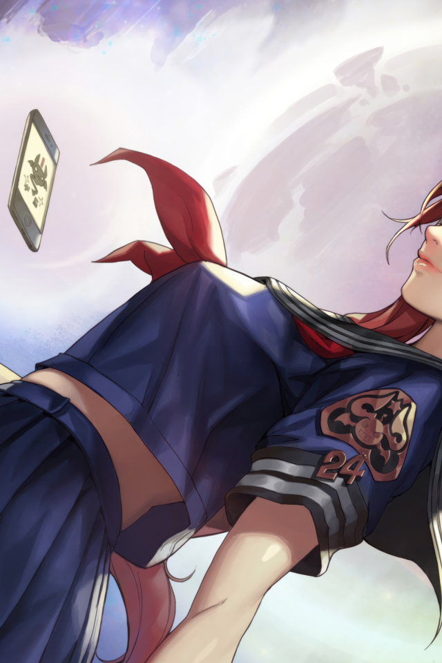 Аниме демон с большими рогами