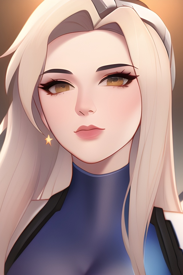 Девушка аниме с белыми волосами