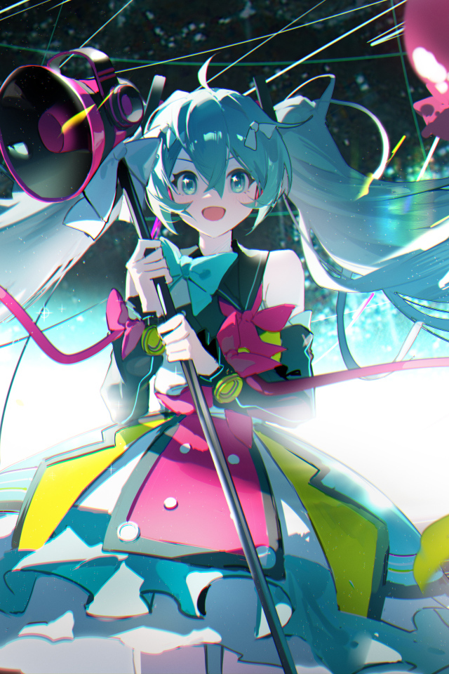 Девушка музыкальный исполнитель аниме Мику Хацунэ