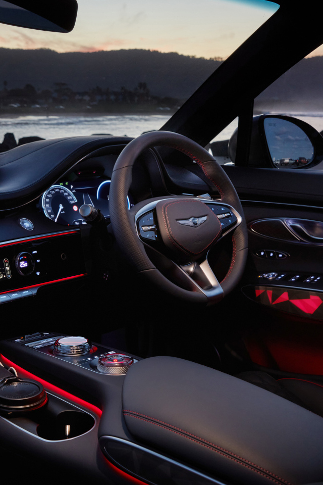 Кожаный салон автомобиля Genesis GV70 3.5T AWD 2023