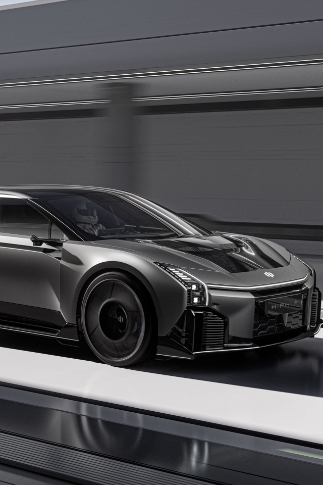 Черный автомобиль HiPhi A 2023 года