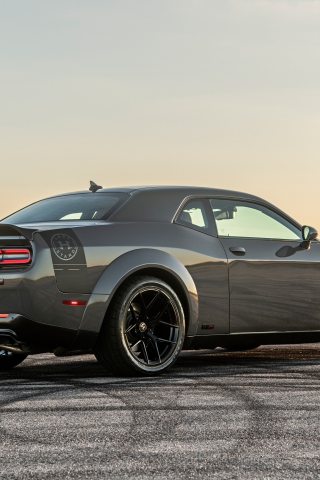 Вид сзади на автомобиль Hennessey Challenger H1000 Last Stand