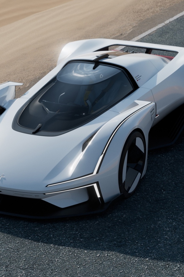 Вид сверху на автомобиль Polestar Synergy 2023 года