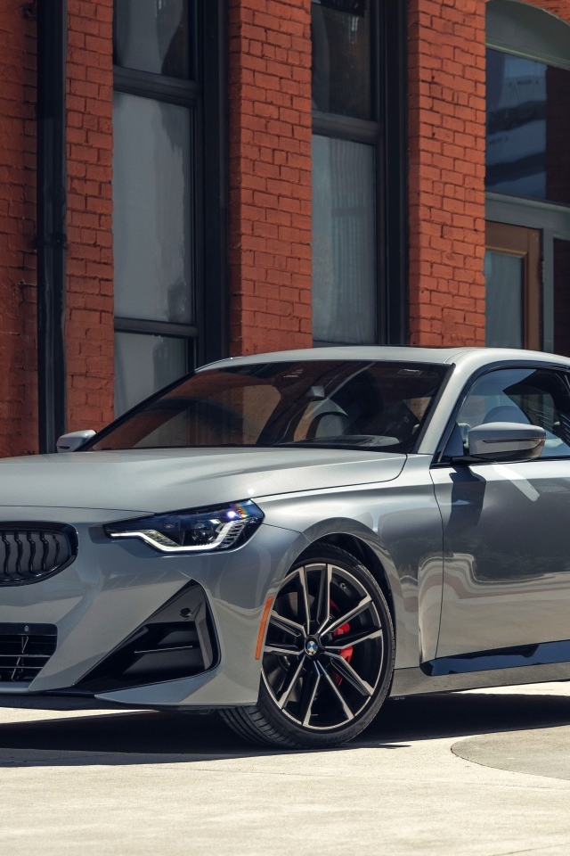 Серебристый автомобиль BMW 230i Coupé M Sport