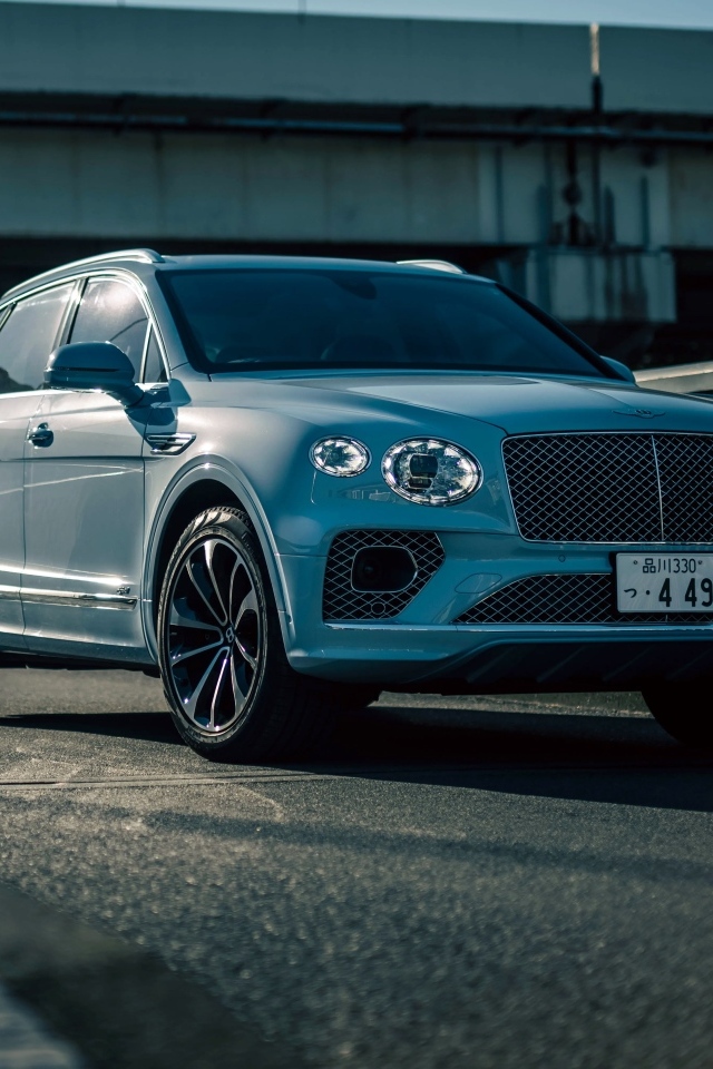 Серебристый Bentley Bentayga Hybrid