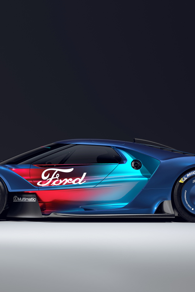 Спортивный Ford GT Mk IV вид сбоку