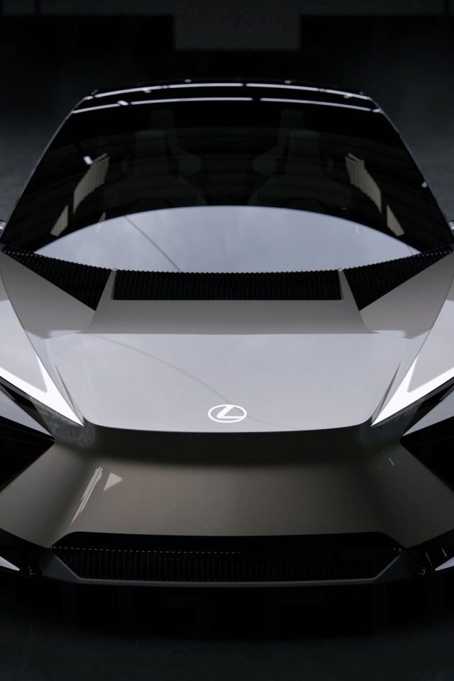 Вид спереди на автомобиль Lexus LF-ZL