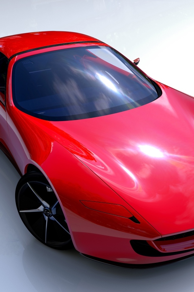 Красный автомобиль Mazda Iconic SP