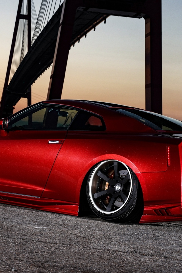 Вид сзади на автомобиль Nissan GTR 35R Final Edition