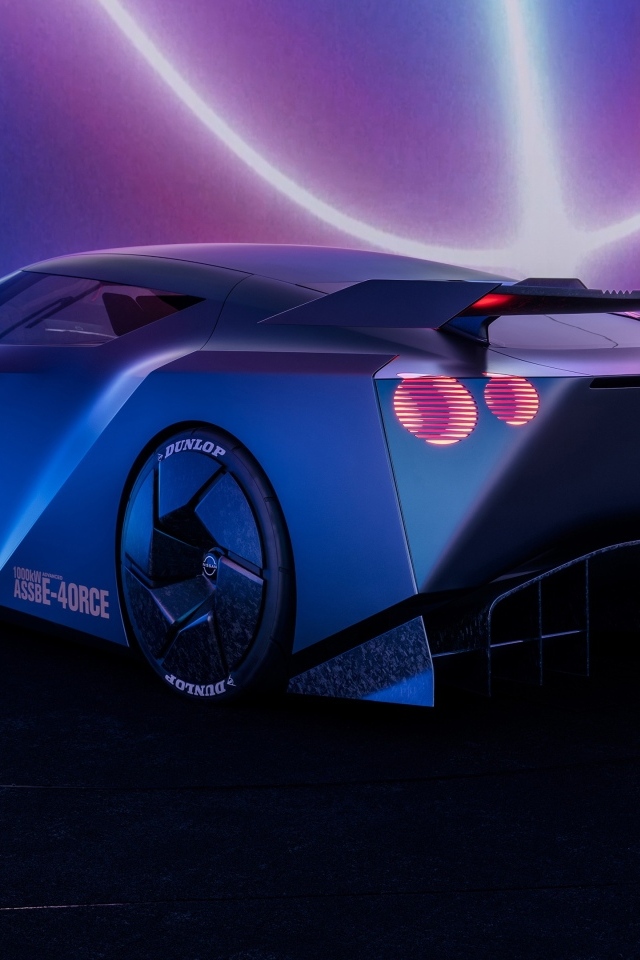 Вид сзади на автомобиль Nissan Hyper Force