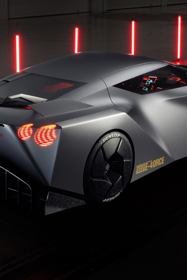 Вид сзади на автомобиль концепт Nissan Hyper Force