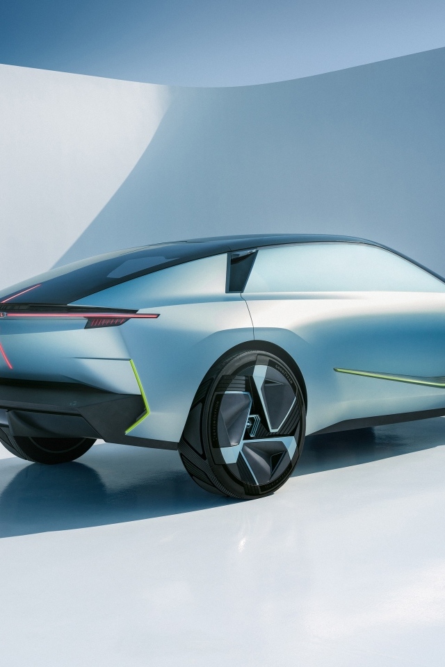 Вид сзади на автомобиль Opel Experimental 2023 года