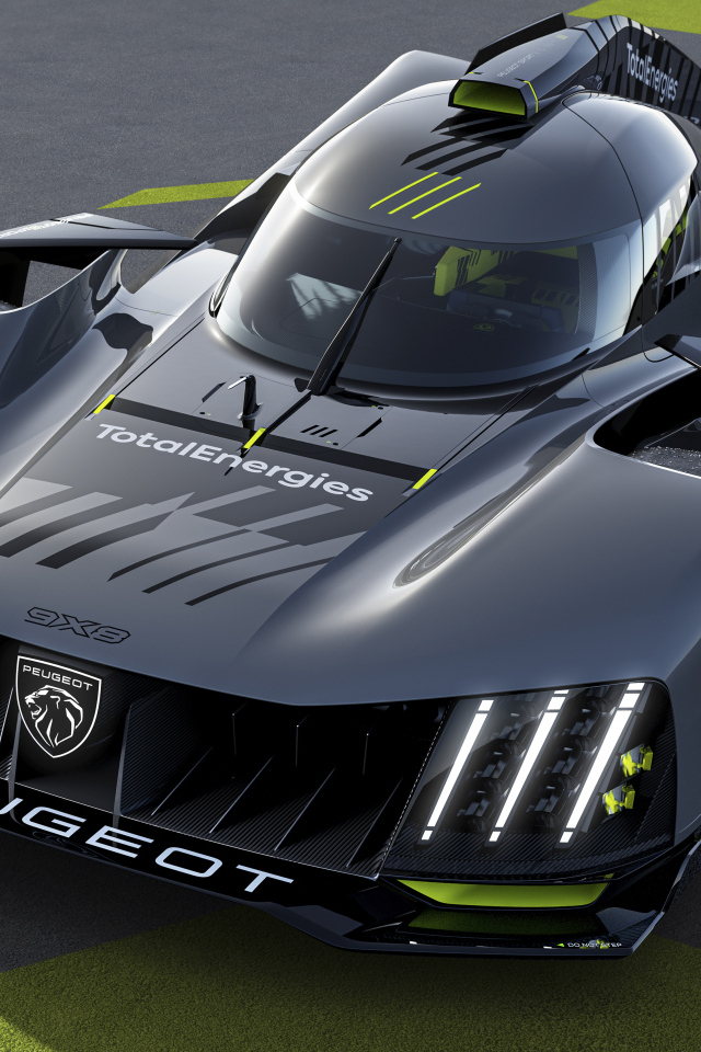 Быстрый автомобиль Peugeot 9X8,  2022 года