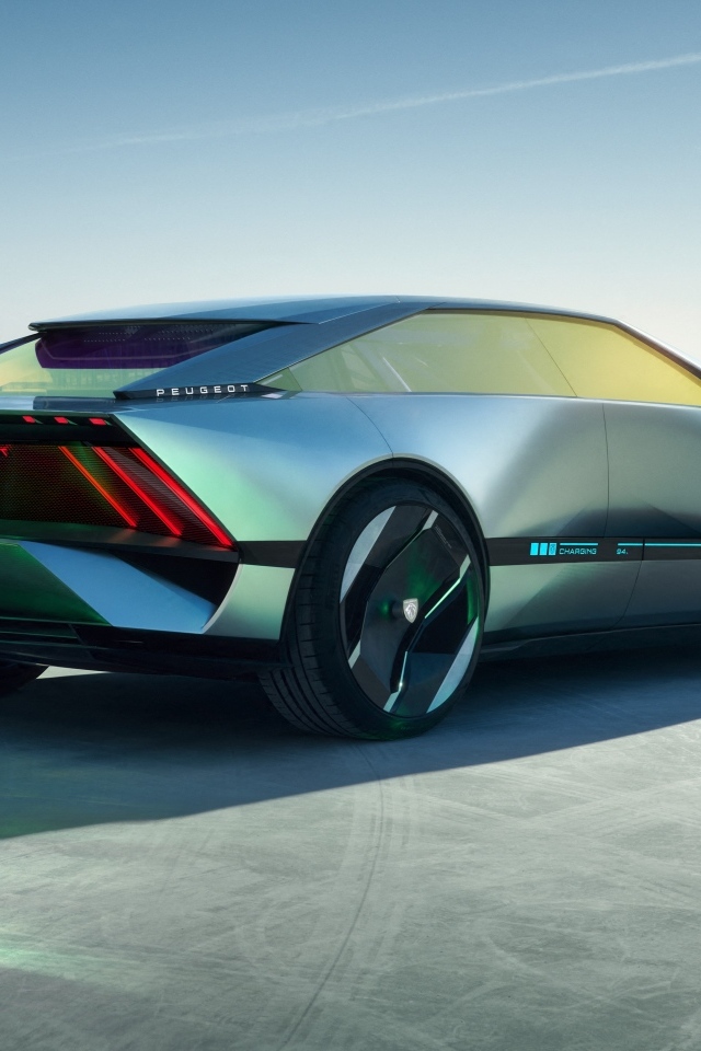 Автомобиль Peugeot Inception Concept 2023 вид сзади