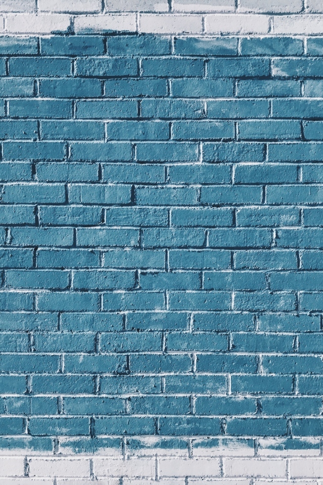 Синие кирпичи в белом квадрате фон