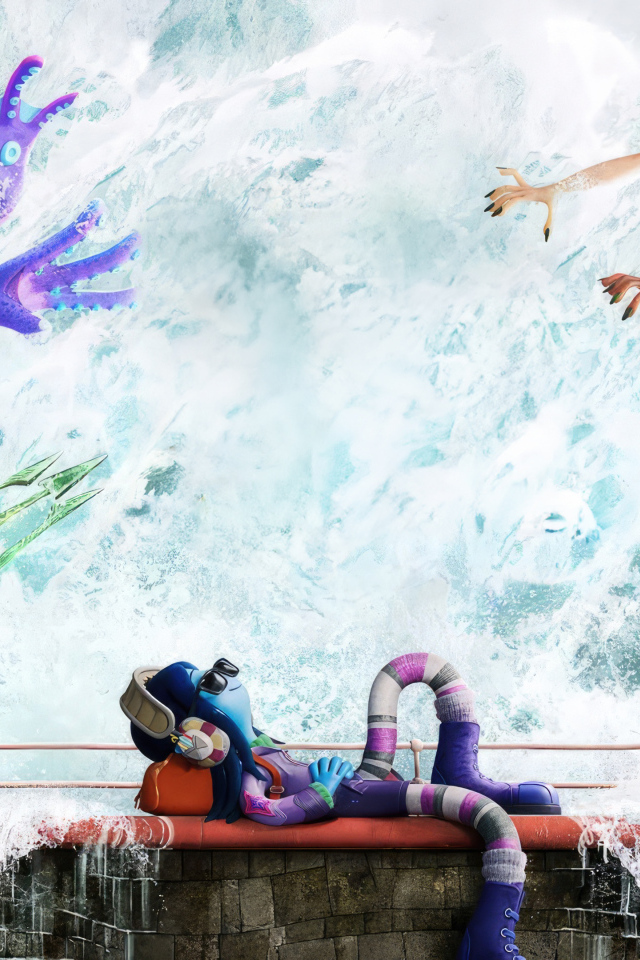 Красивый постер мультфильма Руби Гильман: Приключения кракена-подростка