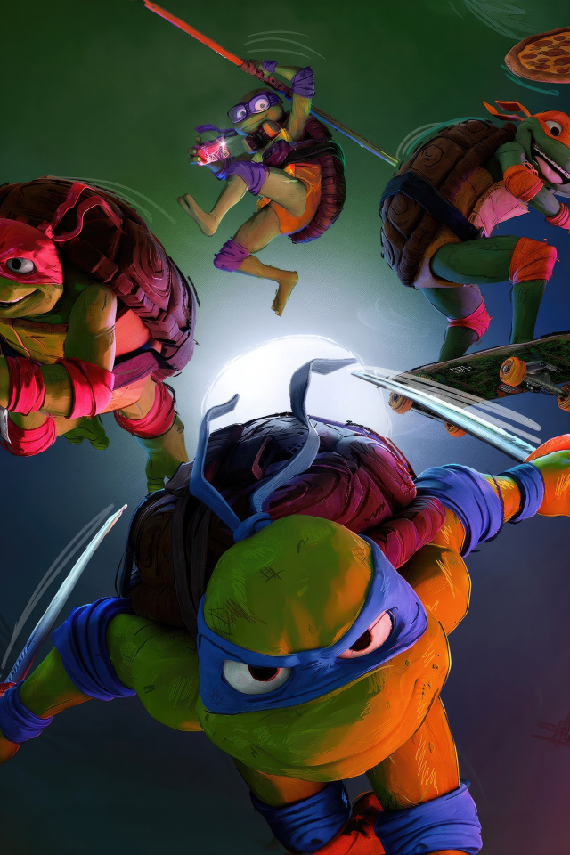 Characters from Teenage Mutant Ninja Turtles: Mutant Mayhem