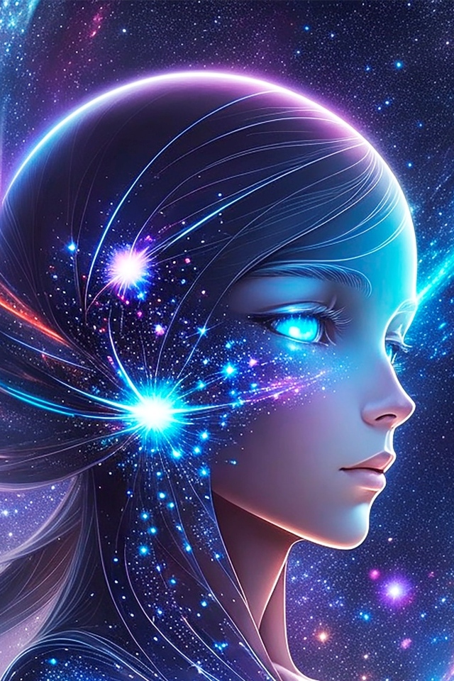 Фантастическая космическая девушка