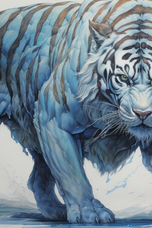 Фантастический белый тигр