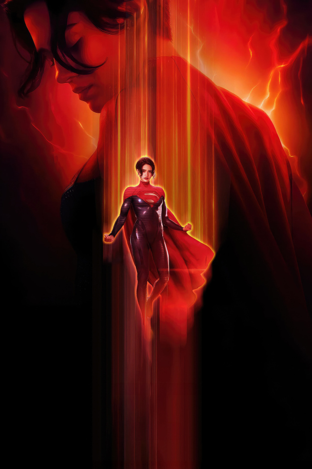 Девушка супергерой в плаще