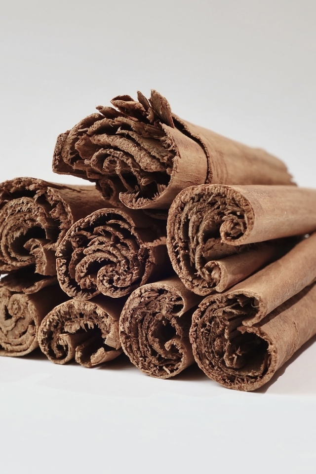 Корица на сером фоне