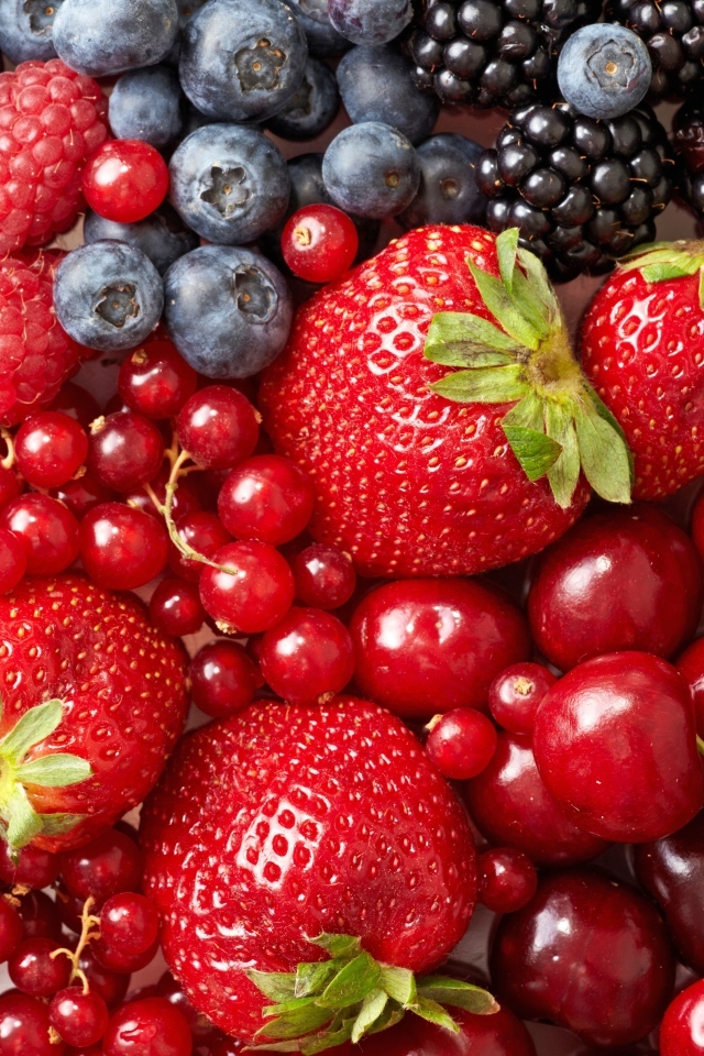 Аппетитные спелые ягоды крупным планом