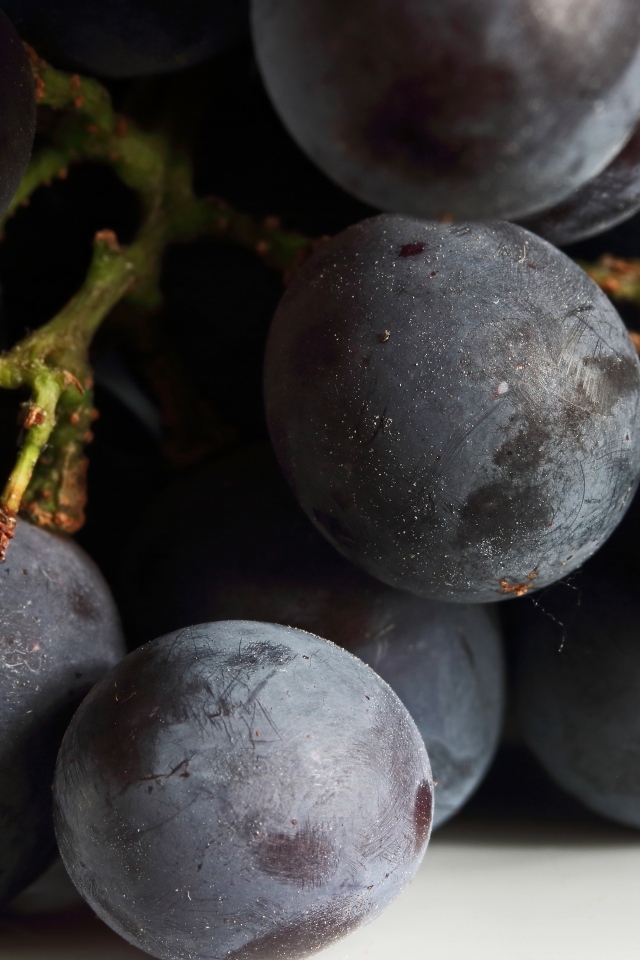 Розовый круглый виноград крупным планом