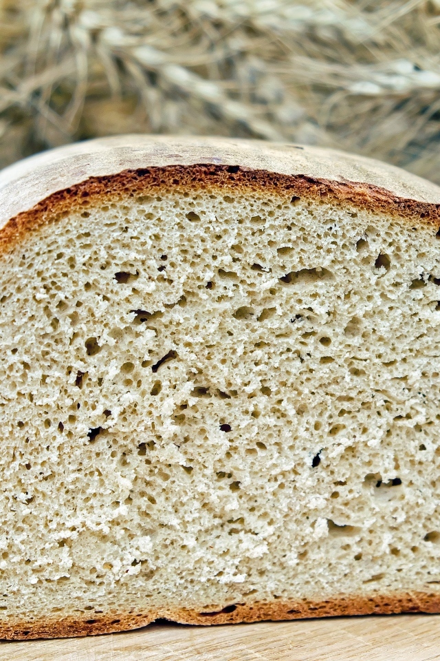 Вкусный ароматный свежий хлеб вблизи