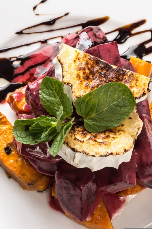 Запеченная тыква с шоколадом