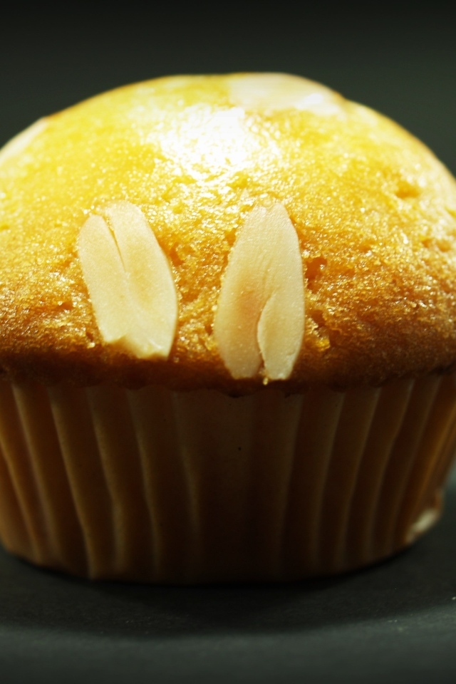 Кекс с арахисом крупным планом