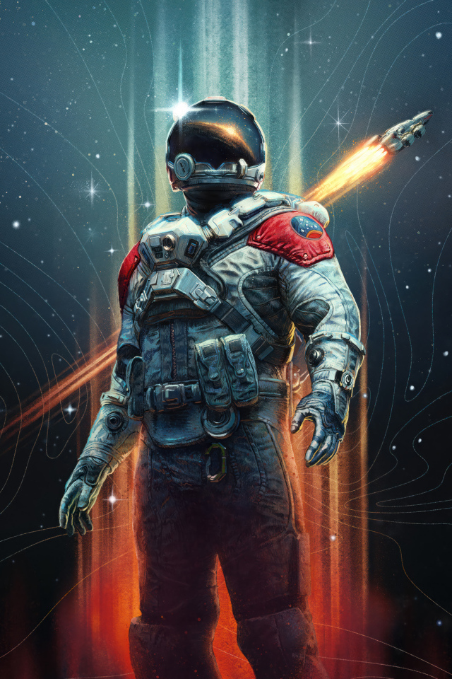 Астронавт из новой компьютерной игры Starfield