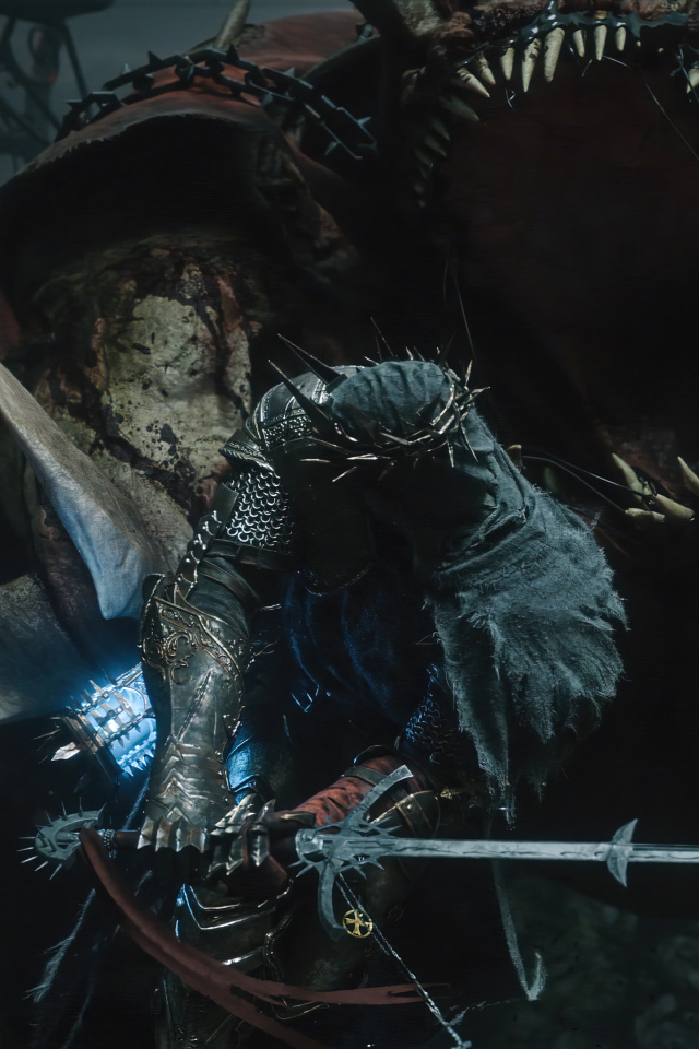 Битва с монстром компьютерная игра The Lords of the Fallen