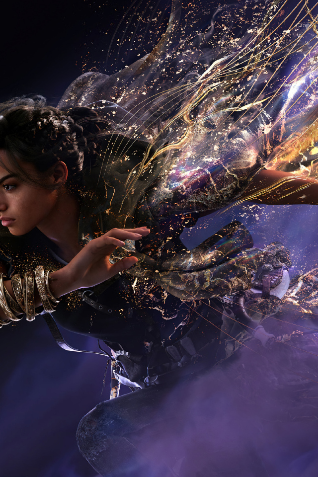 Красивая девушка персонаж компьютерной игры Forspoken