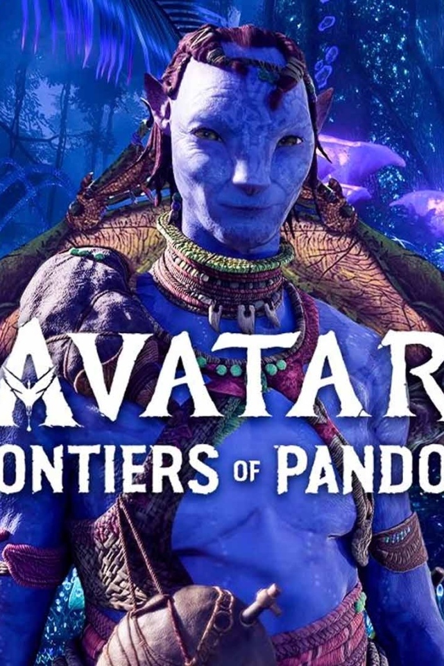 Красочный постер компьютерной игры Avatar: Frontiers of Pandora