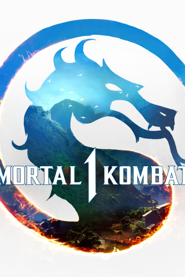 Логотип компьютерной игры mortal kombat-1