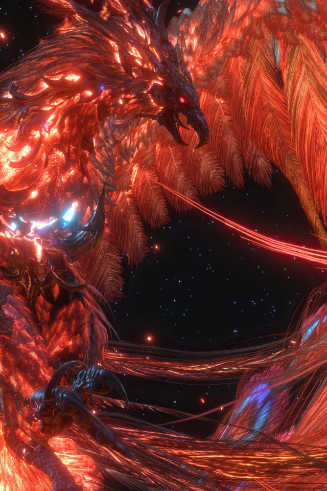 Птица феникс из компьютерной игры Final Fantasy XVI