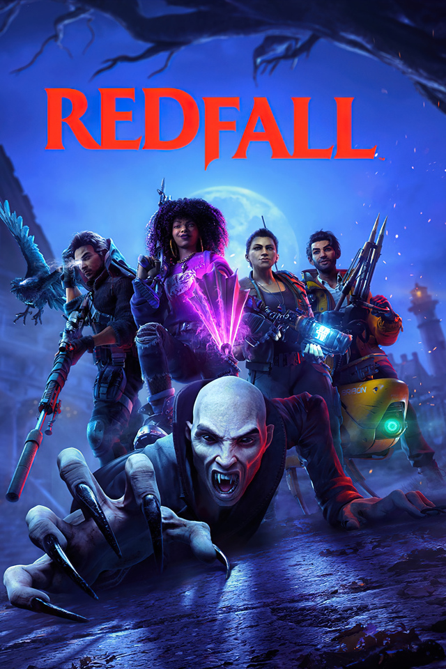 Постер с монстрами компьютерная игра Redfall, 2023