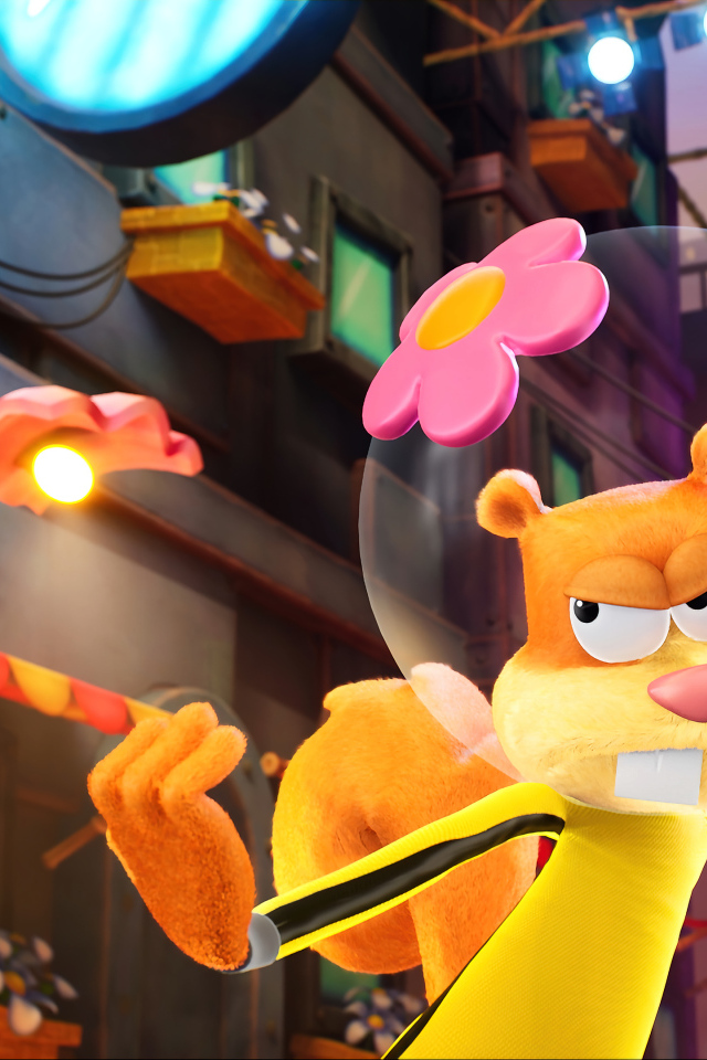 Белка Сэнди компьютерная игра SpongeBob SquarePants: The Cosmic Shake