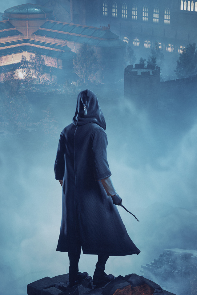 Волшебник из компьютерной игры Hogwarts Legacy