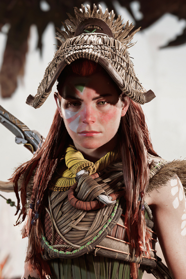 Девушка воин с луком за спиной