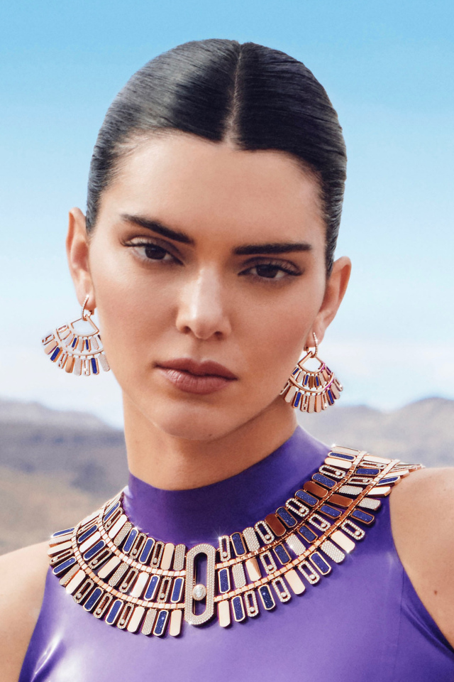 Серьезная девушка модель  Кендалл Дженнер