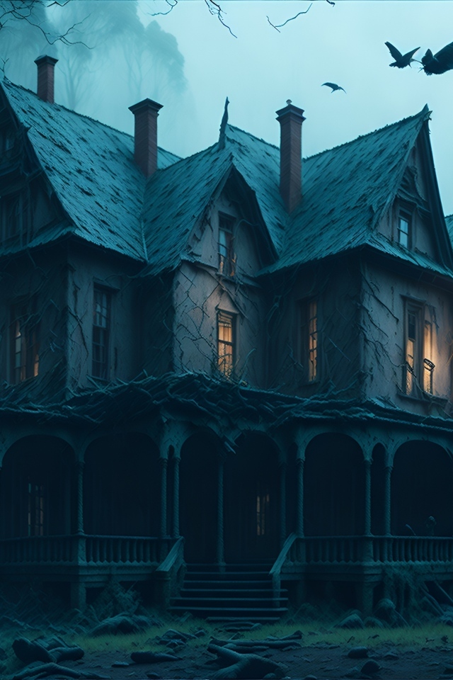 Старый дом в зловещем лесу