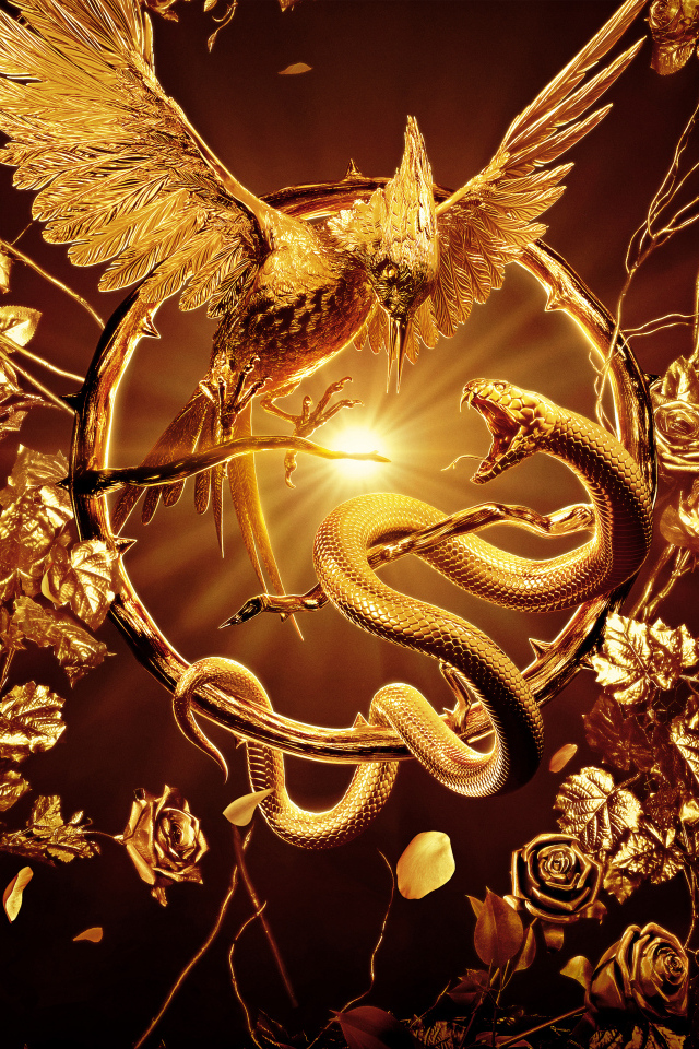 Красивый постер фильма Голодные игры: Баллада о змеях и певчих птичках