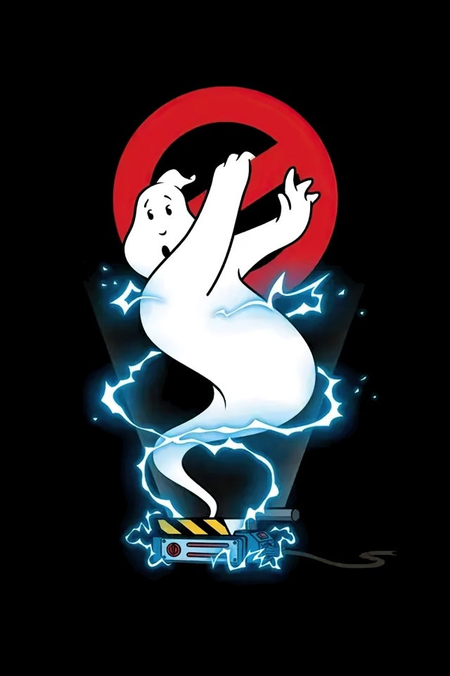 Призрак в ловушке на черном фоне