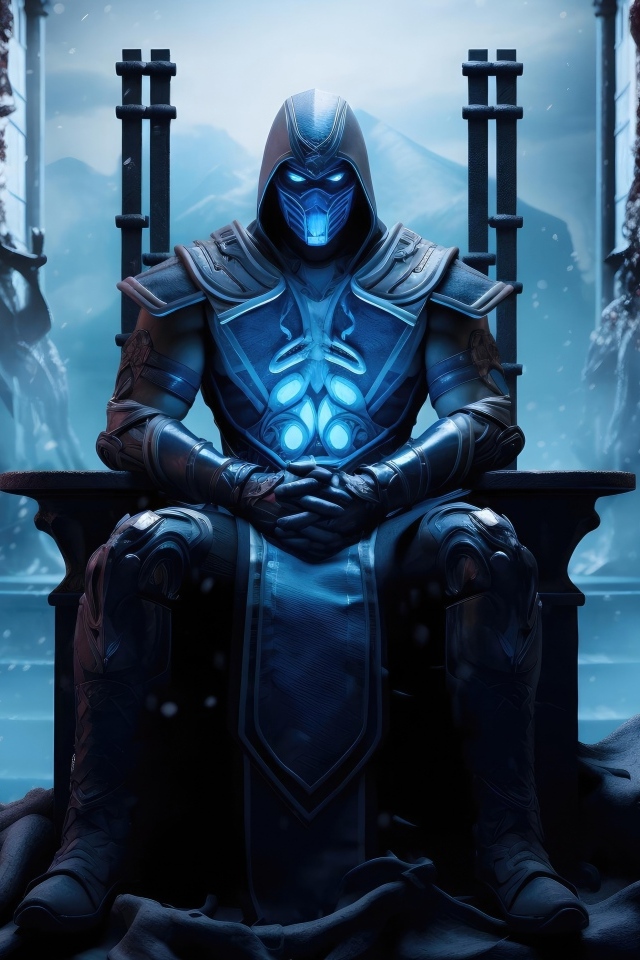 Мастер Саб-Зиро сидит на троне