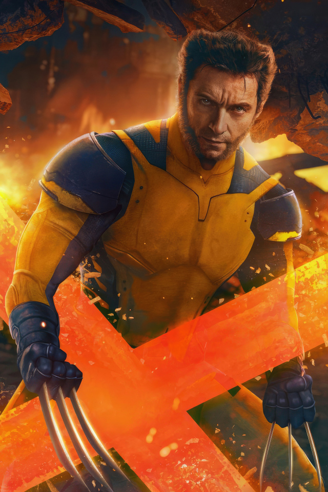 Грозный Росомаха с острыми когтями