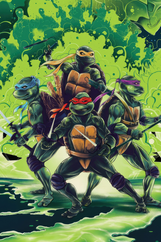 Постер фильма Черепашки-ниндзя: Погром мутантов, 2023