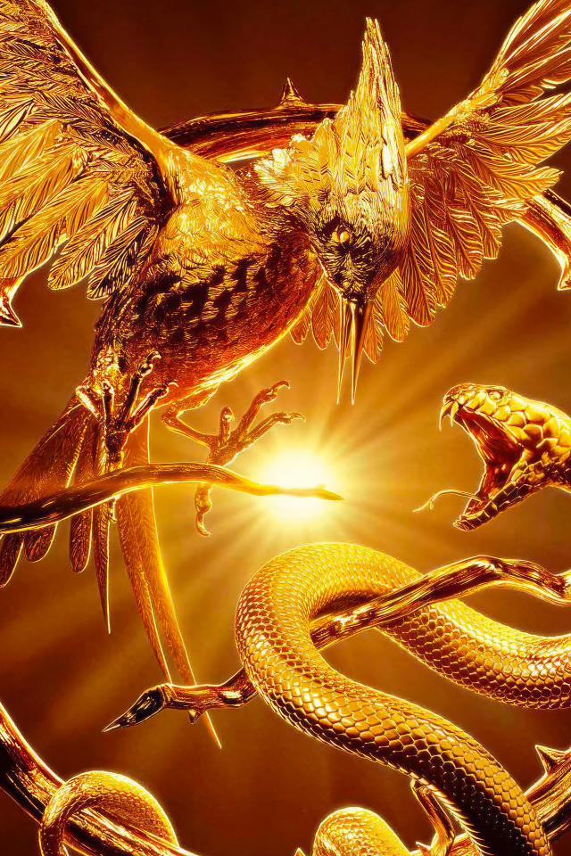 Постер фильма Голодные игры: Баллада о змеях и певчих птицах, 2023