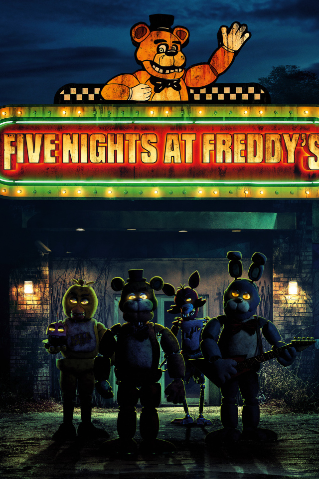 Постер нового фильма Пять ночей с Фредди, 2023