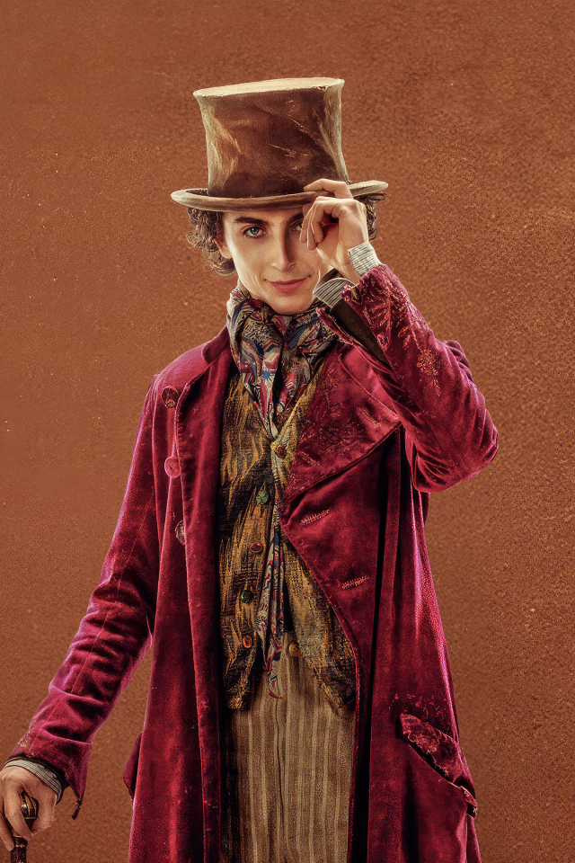 Персонаж Вилли Вонка в фильме 2023 года